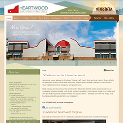 Screenshot of Heartwood Artisans Gallery Website